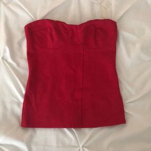 Red tube top